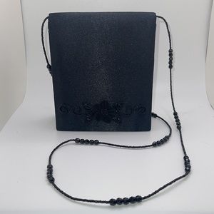 Jessica McClintock ladies Vintage 90's small black evening bag